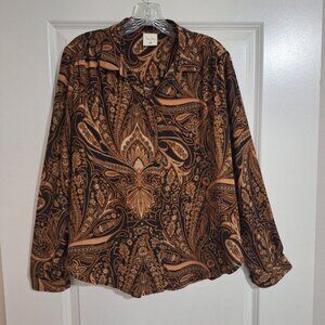 H&M / Richard Allen Collection Modern Paisley Blouse
